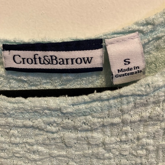 𝅺croft & Barrow mint green textured blouse. - Picture 2 of 6